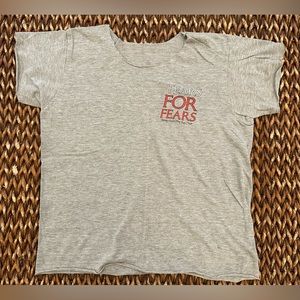 Vintage 1985 Tears For Fears Songs From The Big Chair Tour tshirt. Size Large.